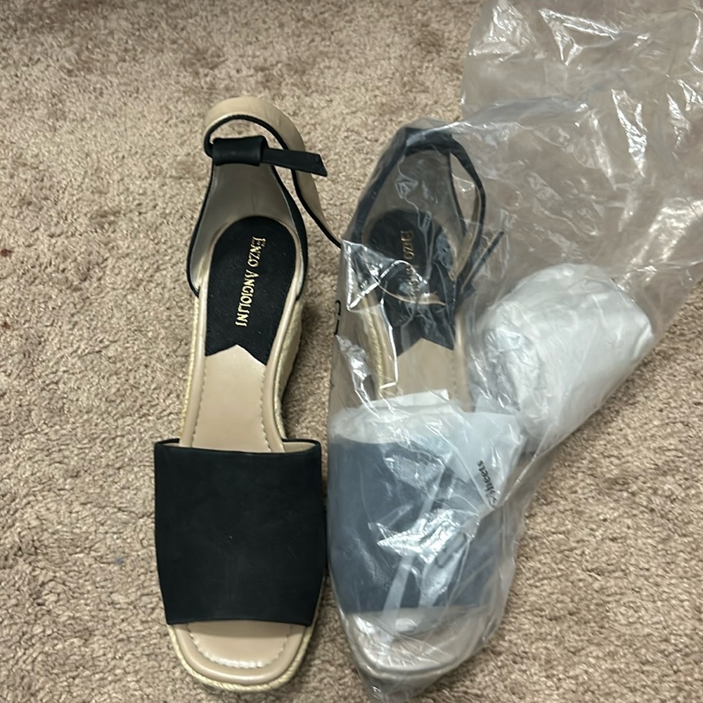 Straw Summer Wedges - Enzo Angiolini Sz 8.5 
Brand New Never Worn